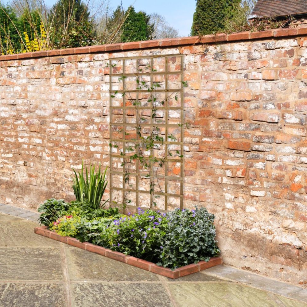 Forest Garden 6ft x 3ft Traditional Square Garden Trellis - Image 7