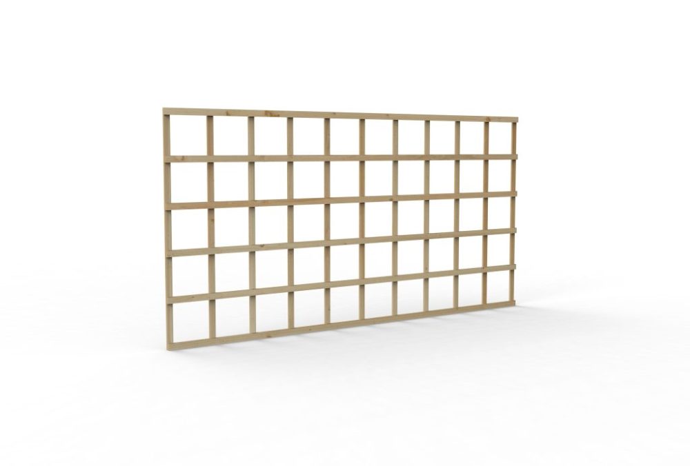 Forest Garden 6ft x 3ft Traditional Square Garden Trellis - Image 2
