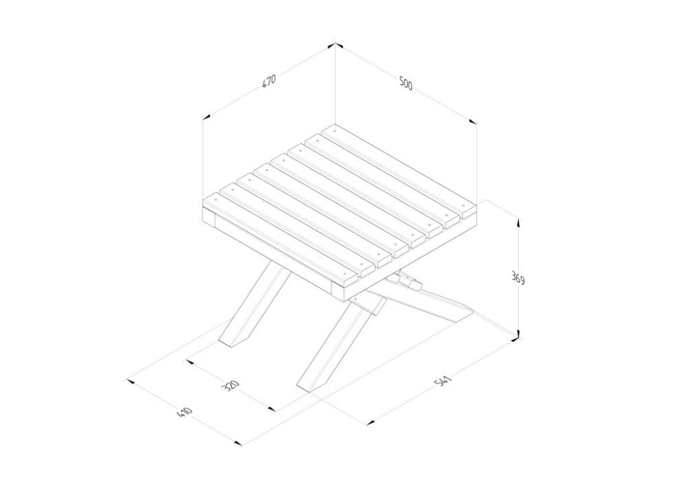 Forest Slatted Table - Image 3