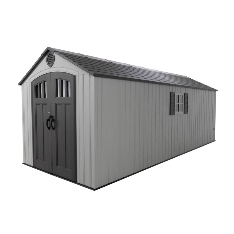 Lifetime 8ft x 20ft Garden Shed - Heavy Duty Outdoor HDPE Plastic Unit