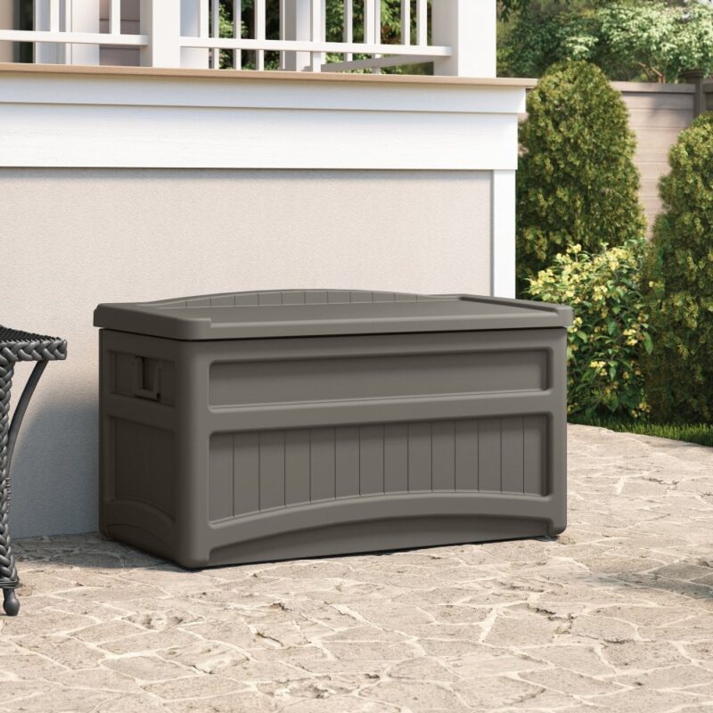Suncast Dakota 276L Storage Box Seat - Stone Grey