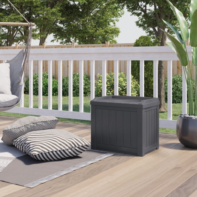 Suncast Florida 83L Outdoor Storage Box - Cyberspace Grey