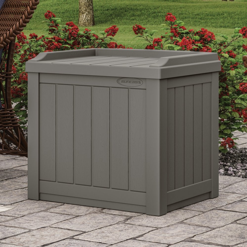 Suncast Florida 83L Outdoor Storage Box - Stone Grey