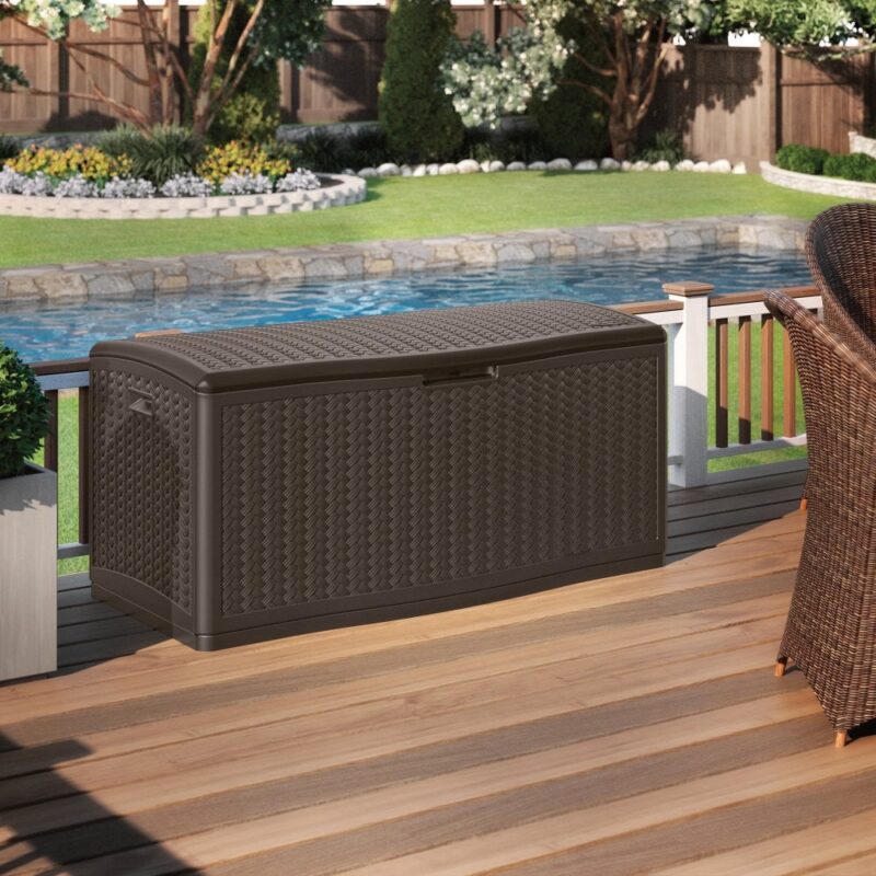 Suncast Minnesota 469L Outdoor Storage Box - Java Brown
