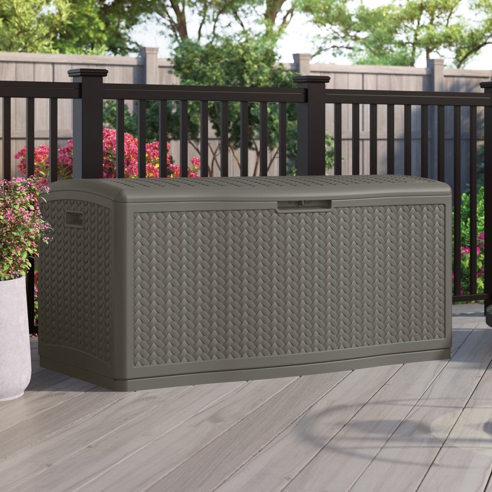 Suncast Minnesota 469L Outdoor Storage Box - Stone Grey