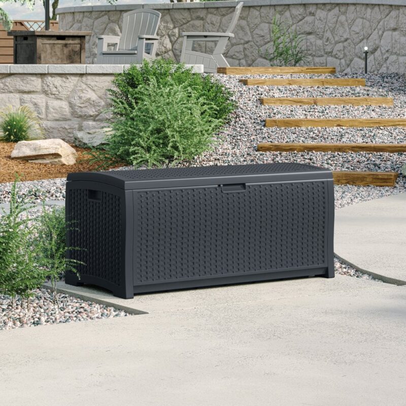 Suncast Missouri 375L Storage Box - Cyberspace Grey