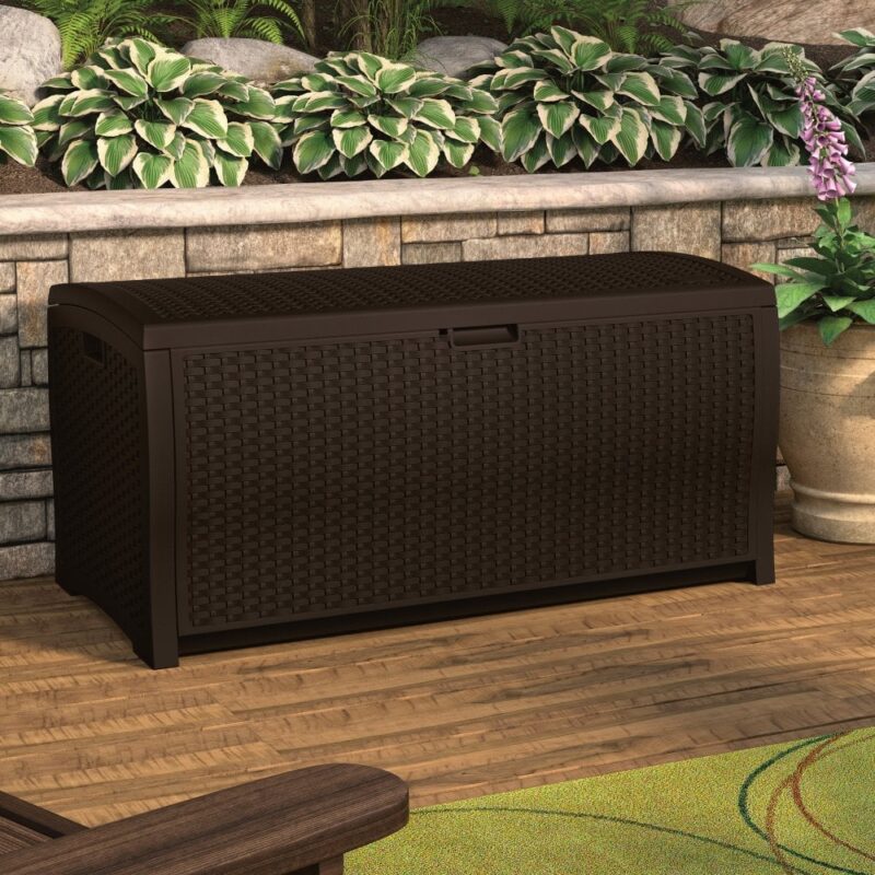 Suncast Missouri 375L Storage Box - Java Brown
